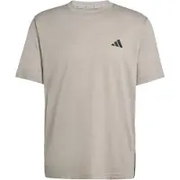 Adidas Workout Essentials Feelready 3 Stripes Short Sleeve T-shirt Beige,Gris M Homme