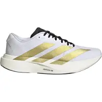 Adidas Adizero EVO SL WOVEN W, couleur : blanc/argent/jaune, taille : 37 1/3