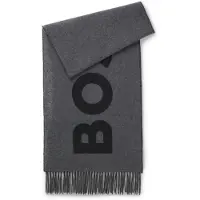 BOSS Écharpe 'Rikard' gris foncé / noir