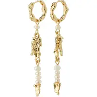 Pilgrim Boucles d'oreilles 'Niya' or / blanc perle