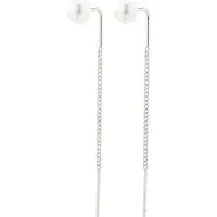 Pilgrim Boucles d'oreilles 'ELBA' argent / blanc perle