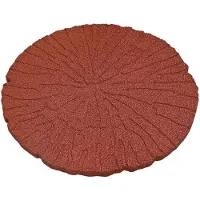 vidaXL : 6 dalles de sol en caoutchouc, couleur rouge, diamètre 45 cm, épaisseur 1,8 cm