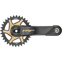 TRP Pédalier EVO 12 Carbon CK-9050 165 mm noir/or - puissance de pédalage maximale...