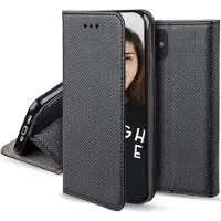 Techsolz Etui magnétique pour Samsung Galaxy A55 5G noir (Samsung Galaxy A55), Coque pour téléphone portable, Noir