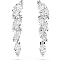 Swarovski Boucles d'oreilles 'MESMERA' argent / blanc