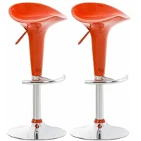 CLP lot de 2 tabourets de bar Saddle