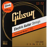 Gibson Flatwound Nickel Light 12-52