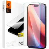 Spigen Protection d'écran en verre trempé GLAStR Slim pour Apple iPhone 16 Plus / 15 Plus