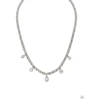 Purelei Chaîne 'Soft Shine' argent / blanc perle