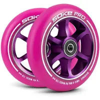 Soke Roues de scooter 110 mm rose 2 pcs