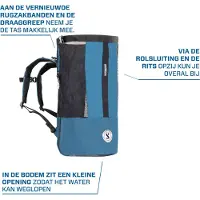 SCUBAPRO Sport Mesh 65l Gear Bag Bleu