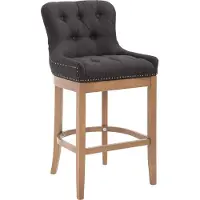 CLP Tabouret de bar Lakewood Tissu, antique clair