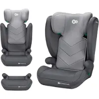 Kinderkraft I-SPARK 2 PLUS – Siège auto i-Size 100–150 cm, rehausseur 2-en-1, 3,5–12 ans, H-GUARD & SPS, appuie-tête réglable sur 10 positions, gris