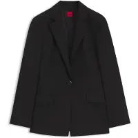 HUGO Blazer Regular en flanelle stretch à un bouton