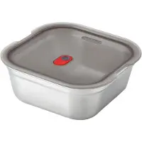 Black+blum Multi-function Square L 1.4l Lunch Box Argenté