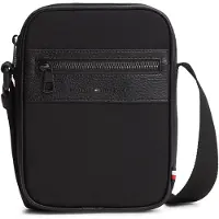 Tommy Hilfiger Sac à bandoulière 'Logo Mixed Texture' noir