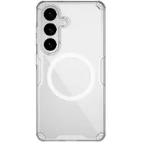 NILLKIN Étui Nature TPU Pro compatible avec MagSafe pour Samsung Galaxy S26 - blanc