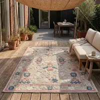 De Onlinewinkelier b.v. Volero - Tapis d'intérieur et d'extérieur - Bloom Oriental Multicolore - 140x200 cm