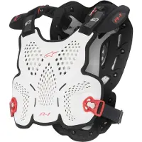 Alpinestars Protection A-1 Roost White Black Red, Taille: M/L