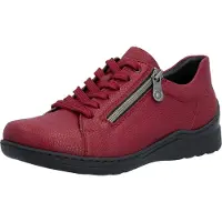 Rieker Chaussure à lacets rouge foncé