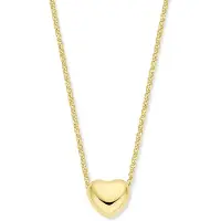 GLAMS ketting hart 1,5 mm 40 + 5 cm 3 micron - Zilver, (Argent sterling 925)