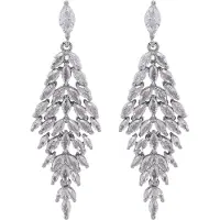 Avant Garde Boucles d'oreilles 'Amelieta' argent