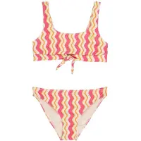 Roxy Bold Waves Crop Bikini Rose 14 Years Fille