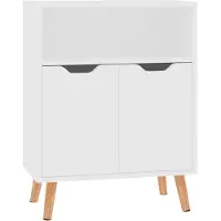 vidaXL Sideboard blanc 60x30x72 cm bois composite