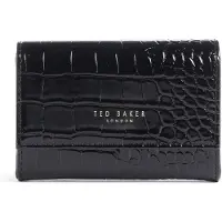 Ted Baker porte-monnaie Valliaa Croc Effect Small Purse Black noir