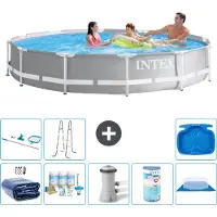 Intex Structure de piscine Prism Frame, modèle rond - 366 x 76 cm - 9 pièces - S31932