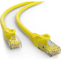 PROCABLE Câble patch CAT 6, U/UTP, jaune, 5 m - Conducteur en aluminium recouvert de cuivre (CCA)