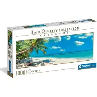 Clementoni Puzzle panoramique Se balancer au bord de l'océan, 1000pcs.