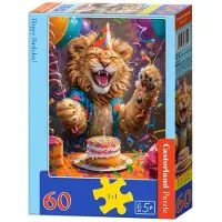 Castor Puzzle de 60 pièces. Joyeux anniversaire