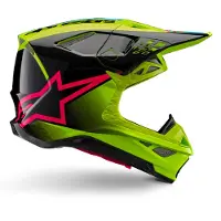 Alpinestars Supertech S-M10 Unite Helmet Ece 22.06 Yellow Fluo Black Diva Pink Gl Taille M