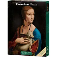 Castorland Puzzle 1000 pièces La Dame à l'hermine, Collection d'art de Léonard de Vinci 105168