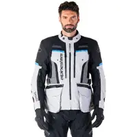 Alpinestars Veste Bogota' Pro Drystar Ice Gray Black Cyan, Taille: XXL