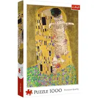 Trefl Puzzle 1000 : Le baiser du chat dans le style de Klimt