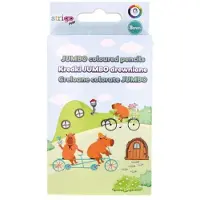 Strigo Crayons graphite Jumbo Kapibara 8 mm, lot de 6