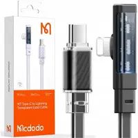 Mcdodo Usb-C Pour Iphone Câble Coudé Haute Vitesse 36W 1.2M Noir
