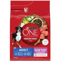 Purina Nourriture pour chiens adultes ONE MED/MAX à l'agneau et au riz 2,5 kg
