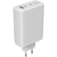 Canyon Chargeur mural CNS-CUW140ACC, 140 W GaN, 3x USB Type-C PD, 1x USB-A QC Blanc