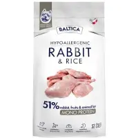 BALTICA Aliment Sec Hypoallergénique Nutraceutique Au Lapin Et Au Riz Pour Chiens 3kg