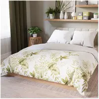 MARKIZETA HOME Literie, satin de coton, haute qualité 160x200 Ligiero feuilles
