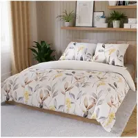 MARKIZETA HOME Linge de lit, linge de lit en satin de coton, haute qualité 200x220 Zaria feuilles