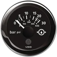 VDO Manomètre à Huile 10-184 Ohms 0-30bar