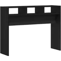 vidaXL Table console Chêne noir 105 x 30 x 80 cm Bois d'ingénierie