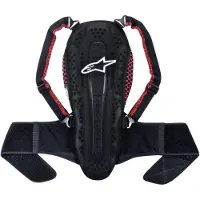 Alpinestars Nucleon KR-2 Black Smoke Red Back Protector Taille M