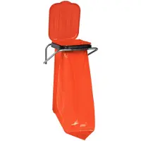 GSG24 Support mural rouge pour le tri des déchets - sacs de 120 L