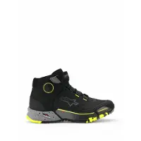 Alpinestars Chaussures De Moto CR-X Drystar Black Dark Gray Yellow Fluo