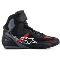 Alpinestars Faster 3 Rideknit Bottes Noir/Gris/Rouge 9 unisex